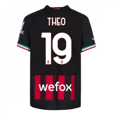 Virallinen pelipaita AC Milan Theo 19 Koti 2022-23 Lyhythihainen - Miesten